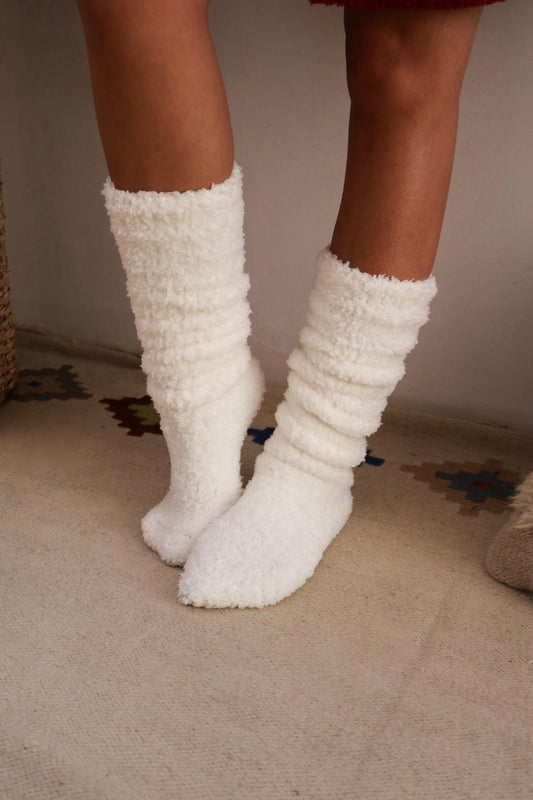 Fur socks.